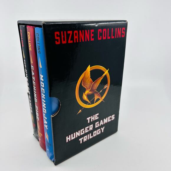 The Hunger Games Trilogy With Box by Suzanne Collins, Scholastic Press, Set of 3 - Picture 3 of 13